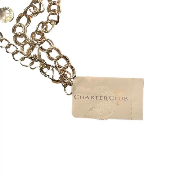 NWT Charter Club silver tone 18” long necklace - Picture 4 of 5